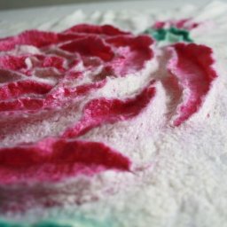 Валяем снежную розу: часть 1