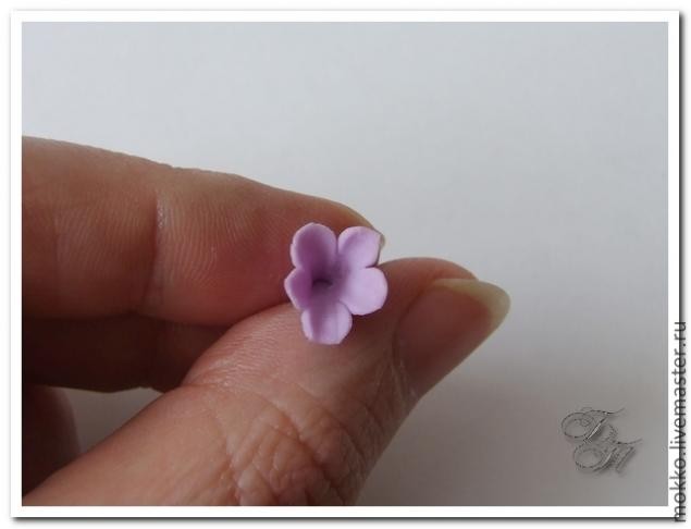 Лепим веточки лаванды из полимерной глины без использования молдов: часть 1