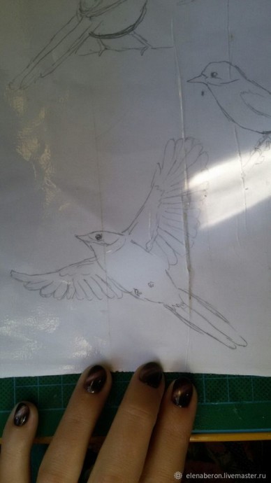 ​Мастерим голубую сороку из глины: часть 1