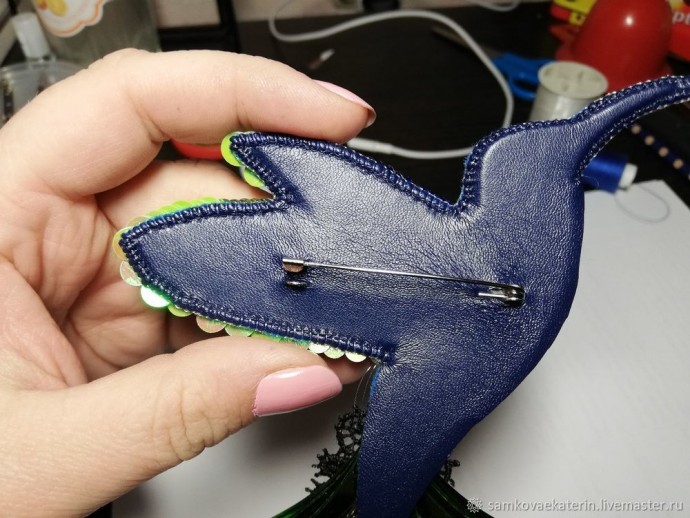 Делаем брошь "Колибри": часть 3