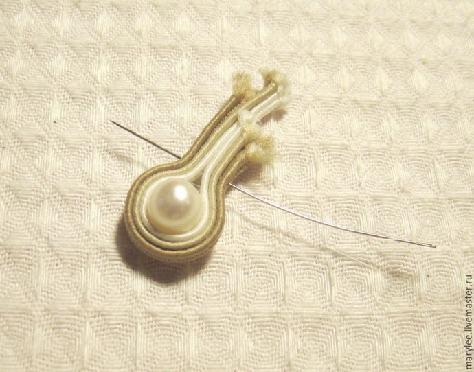 ​Создаем нежный кулон "English rose": часть 2