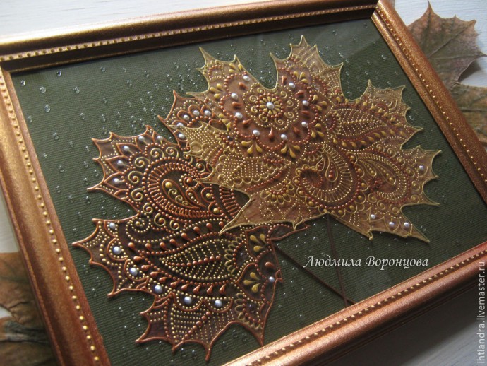 Листья в технике точечной росписи: часть 2 Листья в технике точечной росписи: часть 2