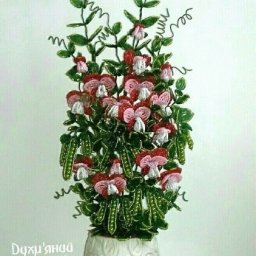 Душистый горошек из бисера