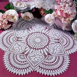 ​Самые красивые салфетки крючком