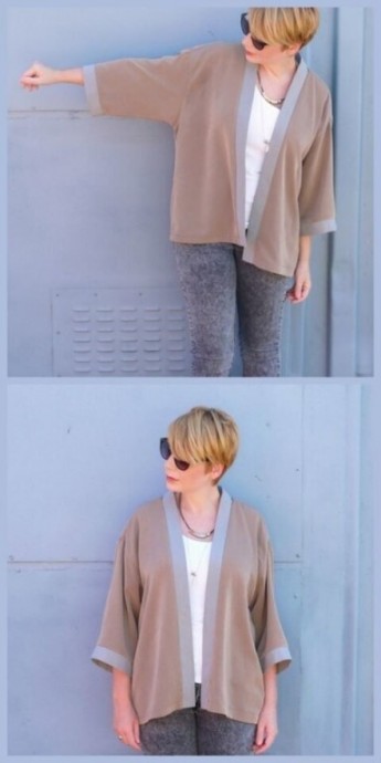 Стильные накидки кимоно