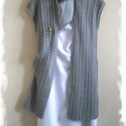 Ажурная безрукавка спицами