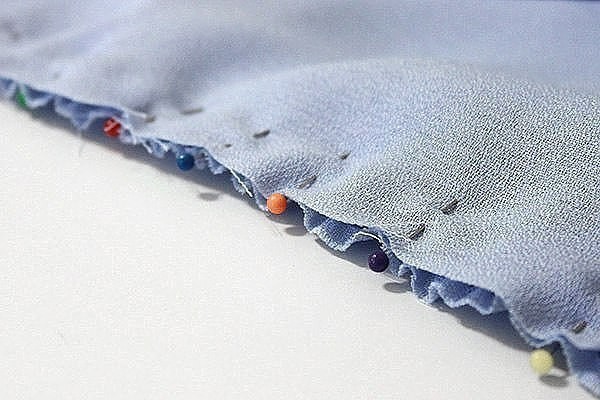 Как пришить оборки