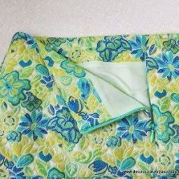 Как вшить потайную молнию в юбку с подкладкой