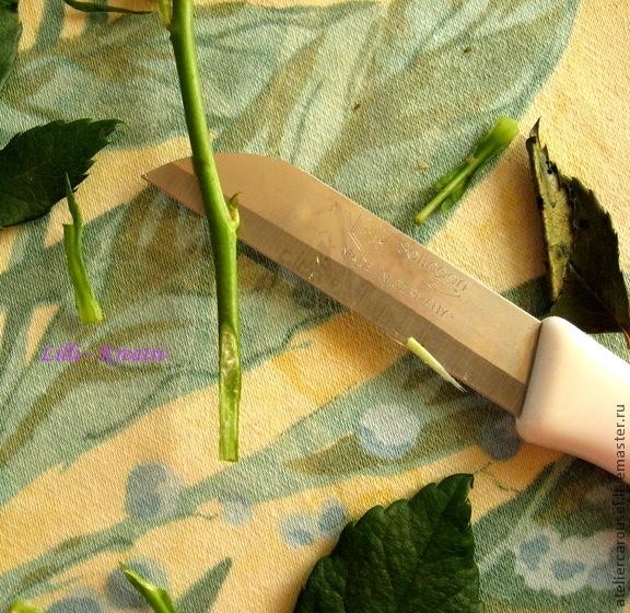 Корзинка с розами: простой вариант