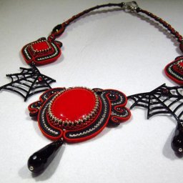 Создаем колье в технике сутажной вышивки: часть 3