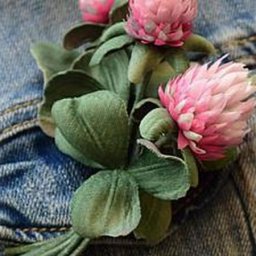 Делаем букетик клевера на удачу из ткани: часть 1