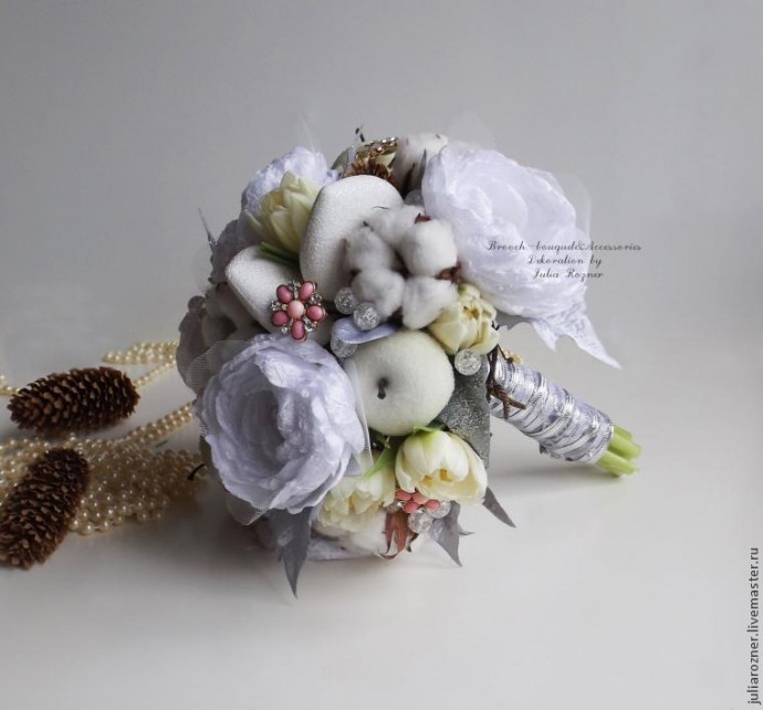 ​Мастерим свадебный букет: часть 3