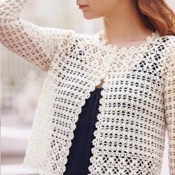 Нежный жакетик из пряжи