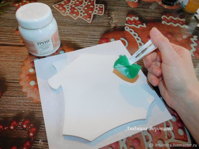 Создаём ключницу "Пряничный домик": часть 1