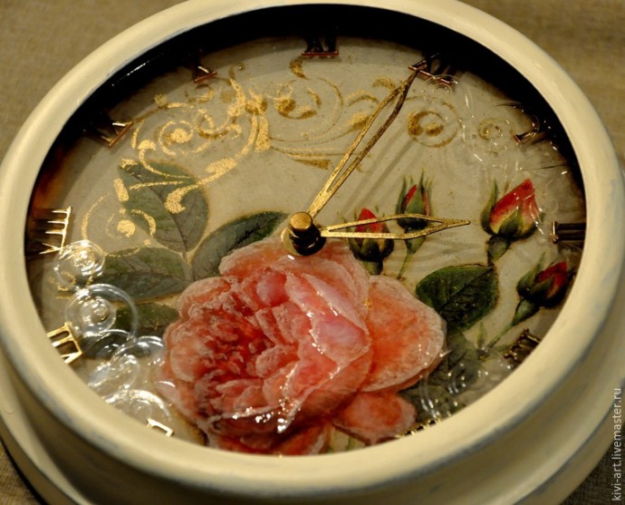 Декорирование часов с необычным стерео-эффектом: часть 6