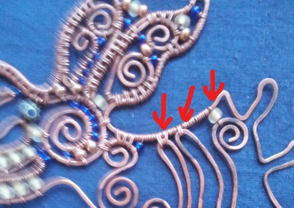 Делаем из медной проволоки ангела с трубой: часть 3