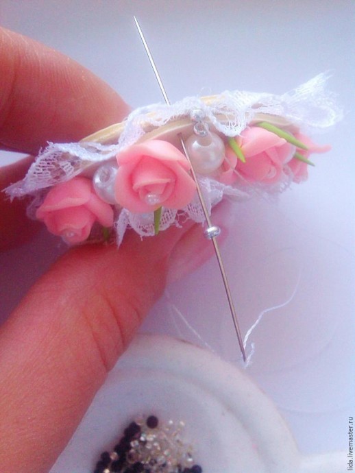 ​Делаем романтичную брошь "Грезы": часть 2
