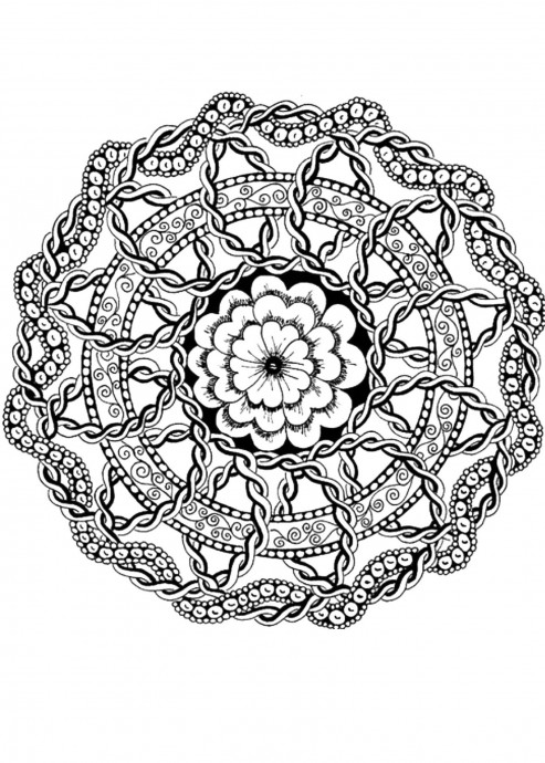 ​Раскраска-антистресс "Цветы"