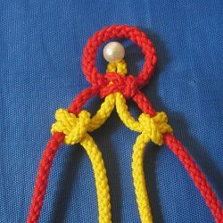 ​10 ажурных цепочек из 4-х нитей в технике макраме: часть 3