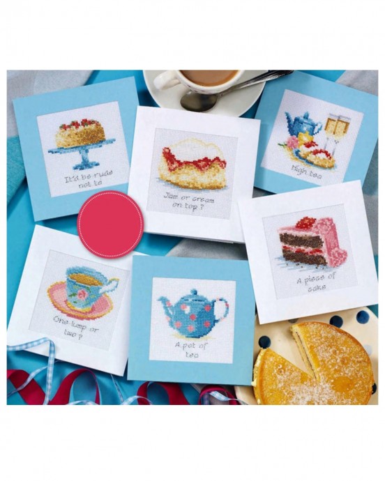 ​Чай со сладостями: идеи для вышивки крестом