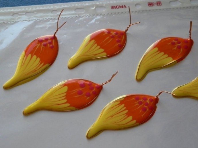 Цветы из пасты