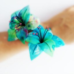 Окрашиваем ткань рисунком "змейка"