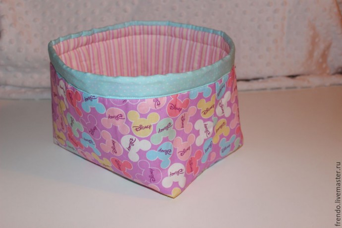 Шьем хлопковую корзину для мелочей Шьем хлопковую корзину для мелочей