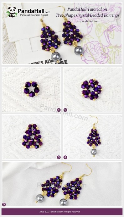 ​Схемы красивых серёжек из бисера