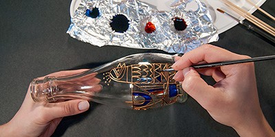 Славные курочки: имитация витража