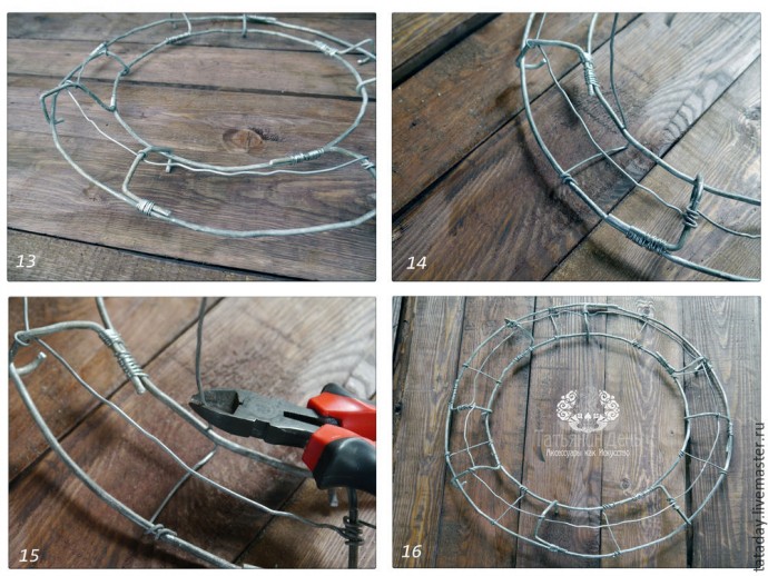 ​Создаем интерьерную композицию "Праздничный веночек": часть 1