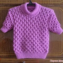 Эффектный узор спицами