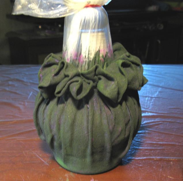 ​Кашпо-горшочек из ткани: часть 2