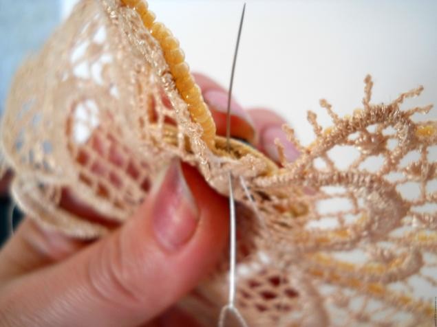 Колье "Кружевная бабочка": мастер-класс, часть 2