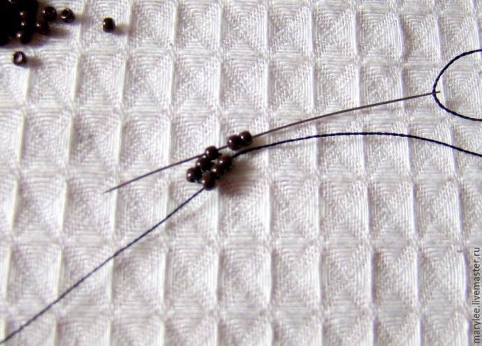 ​Создаем нежный кулон "English rose": часть 4