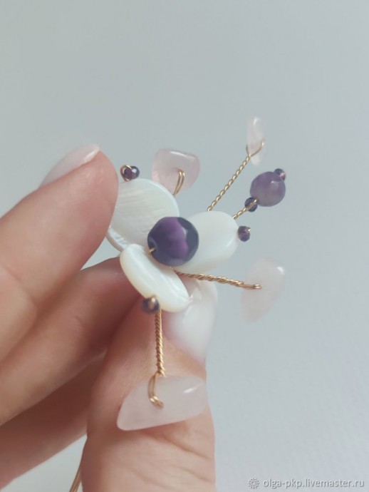 Делаем красивую шпильку для волос: часть 3