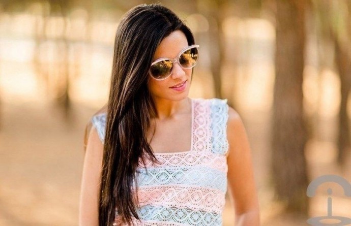 Лёгкий летний топ из тесьмы