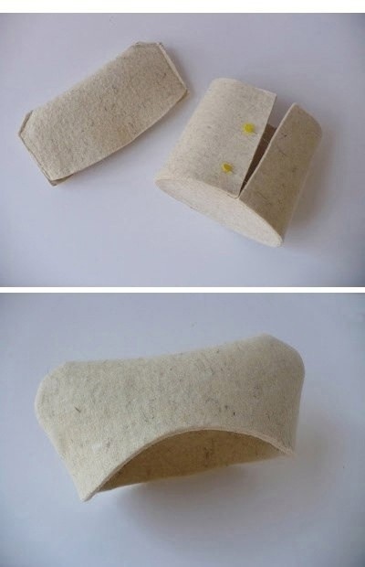 Мастерим из фетра домик-шкатулку