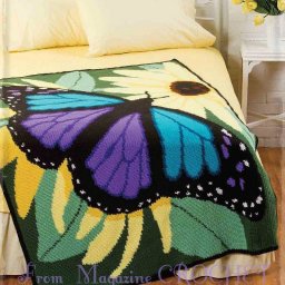 Очень красивый плед "Бабочка"