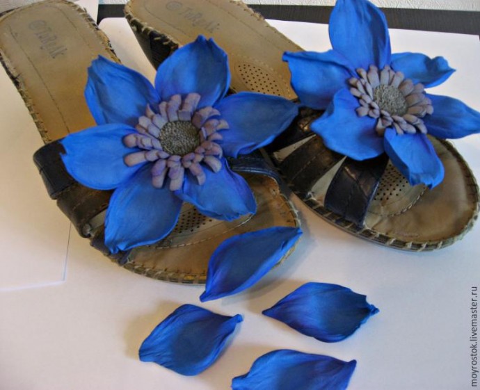 Делаем фантазийный цветок из фоамирана: часть 2