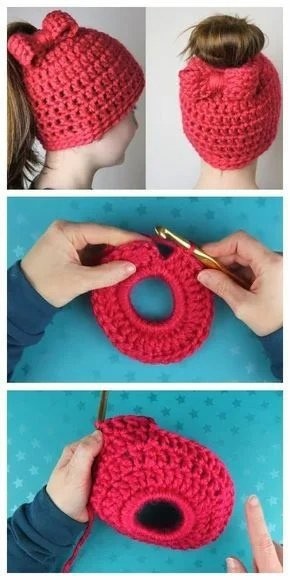 Интересный вариант шапочки: и сбоку бантик Интересный вариант шапочки: и сбоку бантик