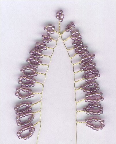 Композиция "Весенняя нежность" из бисера