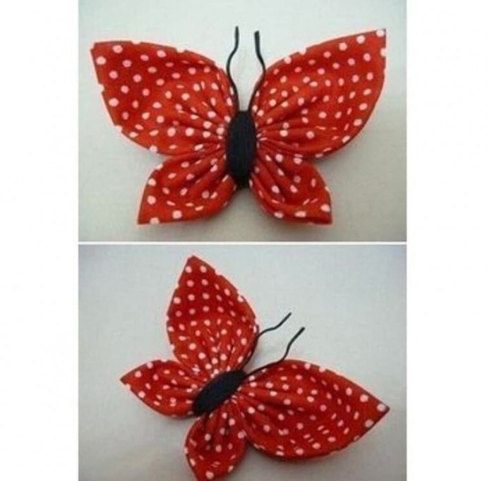 Бабочка из ткани Бабочка из ткани