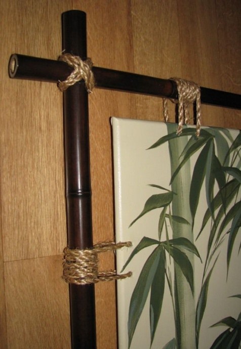 Панно в этническом стиле "Луна и бамбук": часть 2