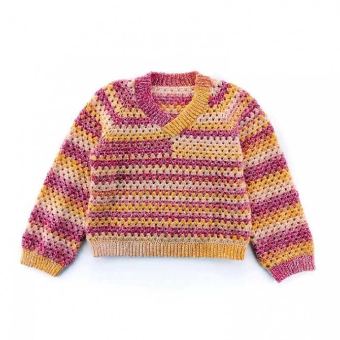 Пуловер крючком