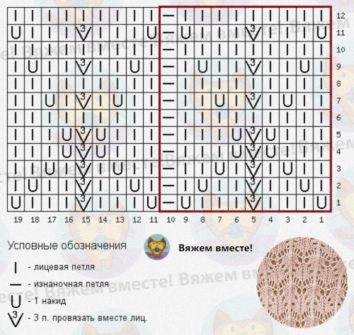 ​Ажурная маечка спицами