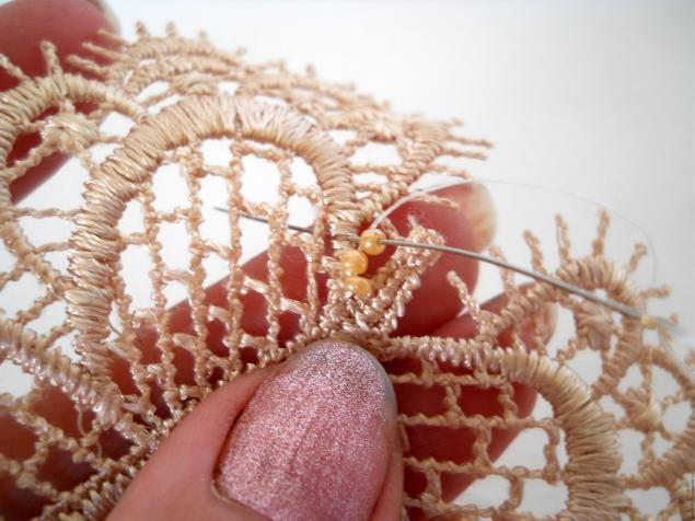 Колье "Кружевная бабочка": мастер-класс, часть 1