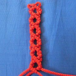 ​10 ажурных цепочек из 4-х нитей в технике макраме: часть 3