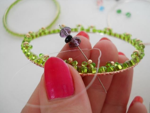 Ажурный браслет "Бабочки": часть 3