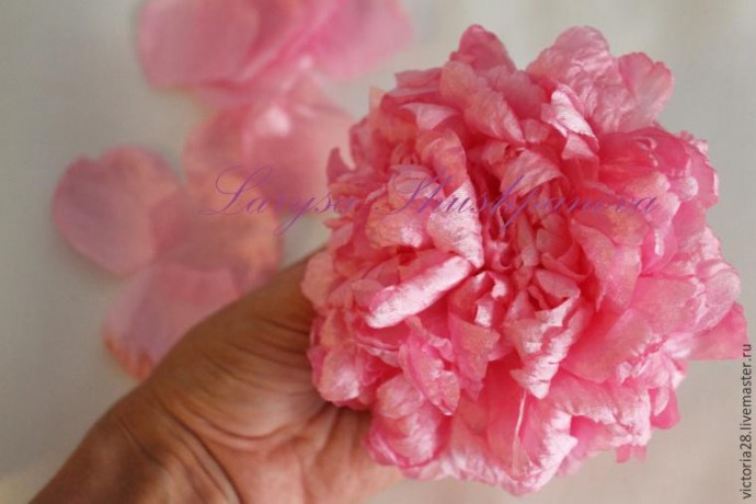 Создание пышного роскошного пиона: часть 4