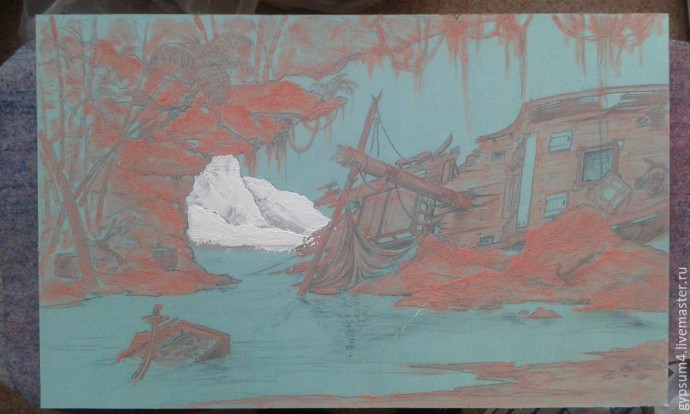 Создаем барельеф "Остров"